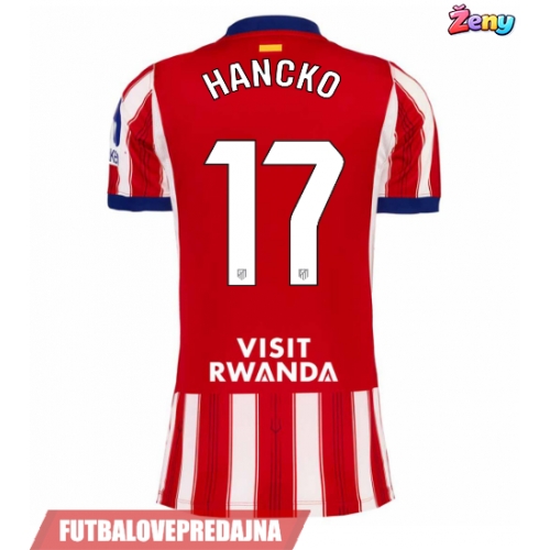 Lacne Ženy Futbalové dres Atletico Madrid David Hancko #17 2026-27 Krátky Rukáv - Domáci